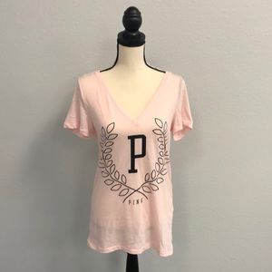 VS PINK Lace Back T-shirt